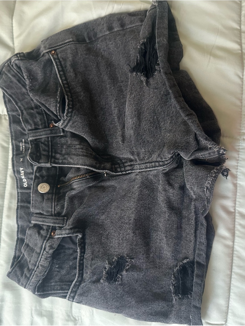 Old Navy Black Distressed Women's Denim Shorts